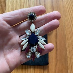 J. Crew Stone drop statement earrings